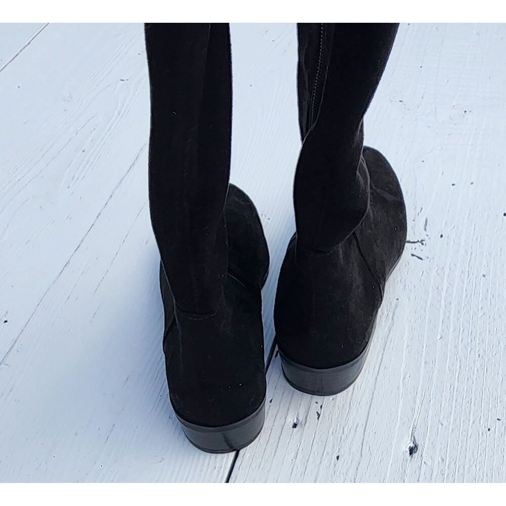 Michael Kors MK Bromley Black Suede Knee High Boots US 5.5 EU 35.5 - Picture 8 of 10
